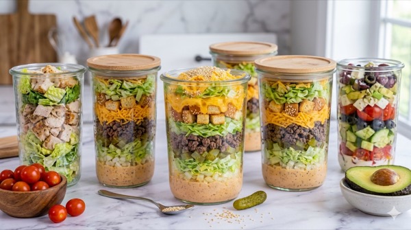 Ensalada gourmet de nueces, manzana y brie
